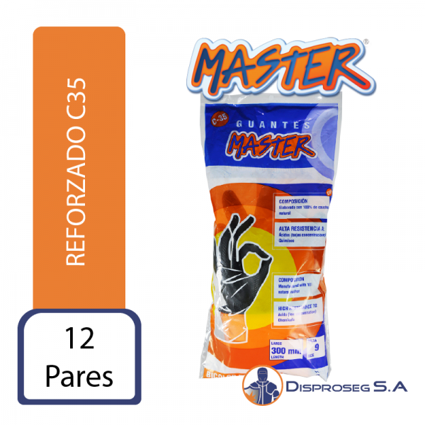 Presentación: Paquete x 12 unidades • Función Industria florícola, Agroindustria • Composición: Látex • Calibre: 35 Milésimas de pulgada (+/-) 5% • Talla: 7, 7-1.2, 8, 8-1.2, 9 • Largo: 30 cm