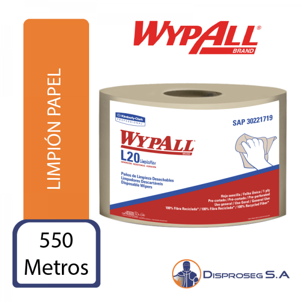 Limpión WypAll L20 – 550 m – Precortado